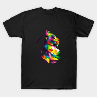 Cute Cat Pet Pop Art T-Shirt